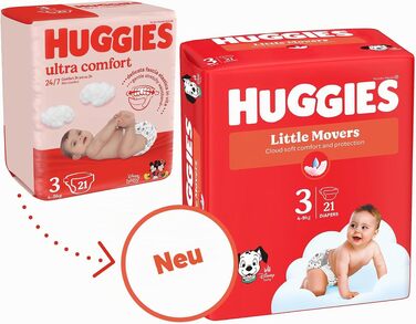 Підгузки-трусики Huggies Ultra Comfort, розмір 3 (6-11 кг), 88 шт.