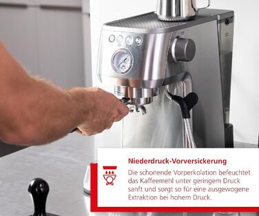 Кавомашина Solis Barista Perfetta Plus V2, напівавтоматична, з капучинатором, програмована, знімний резервуар для води, функції гарячої води та пари, срібляста