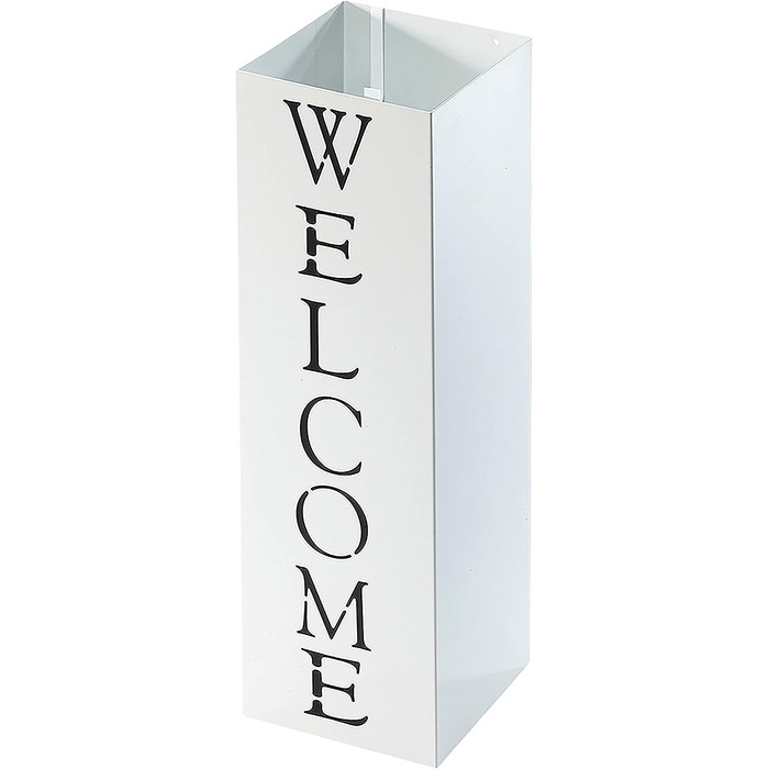 Kobolo сучасна підставка для парасольок Welcome з білого металу