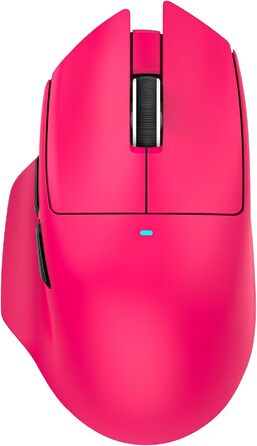 Ігрова бездротова миша Attack Shark V6 Superlight 65г, сенсор PixArt PAW3311 25000 DPI, з магнітною док-станцією, ергономічний дизайн, Berry Red