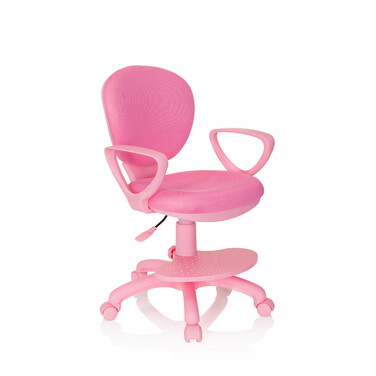 Дитячий стілець / дитячий письмовий стілець KID COLOUR тканина рожевий hjh OFFICE