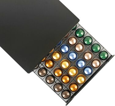 Тримач для капсул кави, ящик для зберігання Nespresso, місткість 60 шт, червоний, однотонний (Getaway Solids)