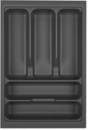 Вставка для столових приборів Orga-Box I 319x473 мм, оріон-сіра з перловою структурою та антиковзаючим покриттям для Tandembox Antaro/Intivo та ModernBox, органайзер для кухонної шухляди 40 см