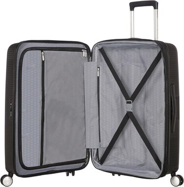 Валіза American Tourister Soundbox Spinner L, розширювана, 77 см, 97/110 л, чорна (Bass Black)