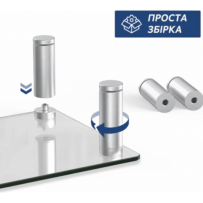 Підставка під монітор, ноутбук або телевізор FITUEYES, скляна, 38.5 x 24 x 7.5 см, витримує до 25 кг, 2 шт. (DT103803GC)