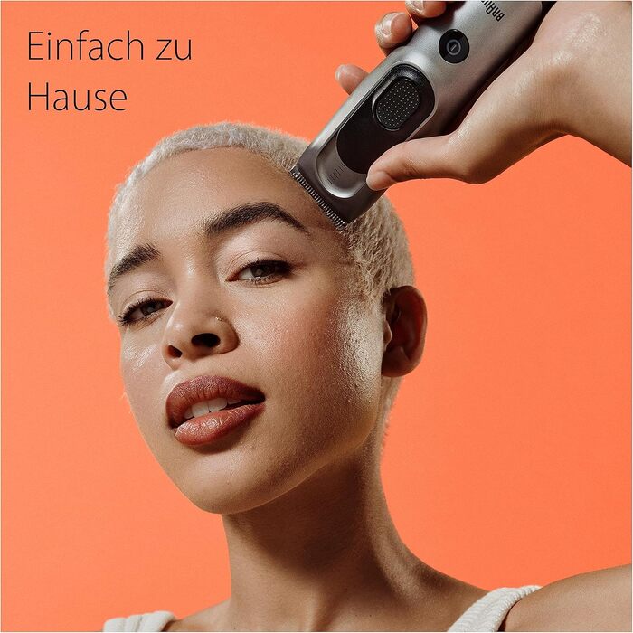 Машинка для стрижки Braun Series 7 HC7590: професійна, акумуляторна, 17 насадок, миється, сіра