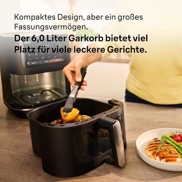 Фритюрниця повітряна Braun MultiFry 3 HF 3030, 4.3 л, 1500 Вт, цифрове керування, 8 програм, чорна