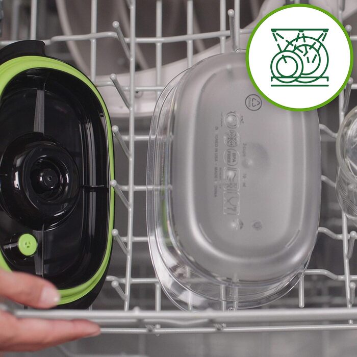 Набір вакуумних контейнерів FoodSaver Preserve & Marinate для вакууматорів, герметичні та без BPA, 1.2 л, 3 шт.