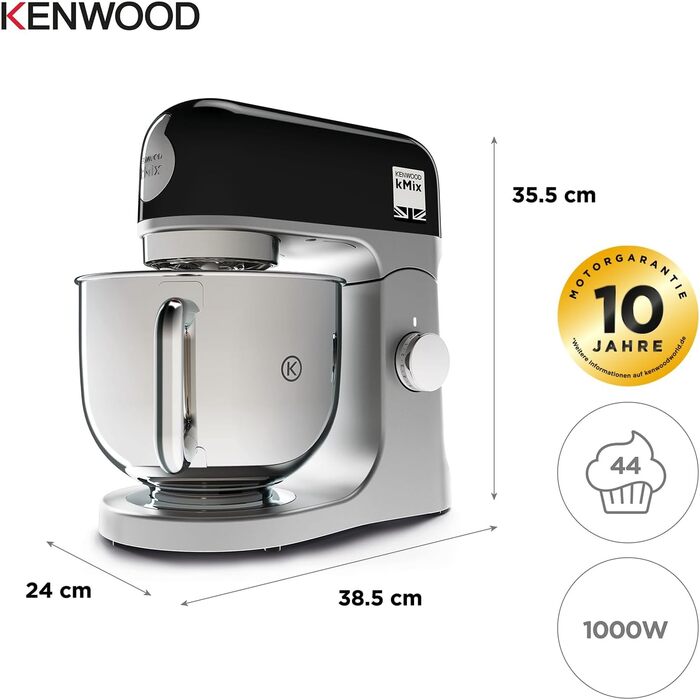Кухонна машина KENWOOD kMix KMX750BK чорного кольору, стандартного розміру