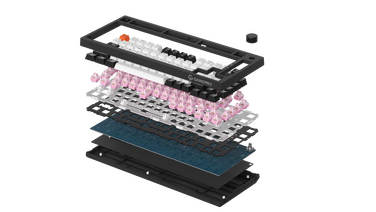 Дротова механічна клавіатура GamePro MK160 V2 Warden QLAB Sakura Black (MK160-V2-B-QS)