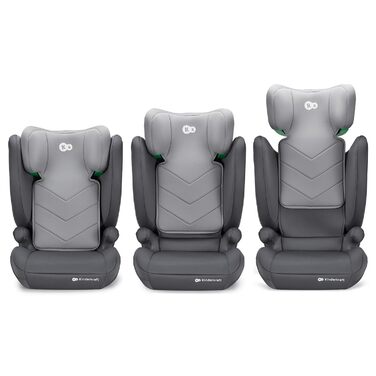 Автокрісло Kinderkraft I-SPARK I-Size 100-150 см (3.5-12 років, 15-36 кг) сіре - безпека та комфорт