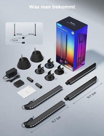 Світлодіодні LED-панелі Govee RGBICWW для підсвічування телевізора та ігрової зони, 31 дюйм