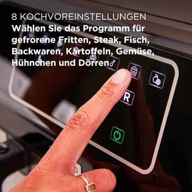 Аерофритюрниця з двома чашами Kenwood kHealthy Fry HFM20.000MB, 8л (2x4л), 8 програм, Dual Cook & Sync Finish, сенсорний дисплей, антипригарне покриття