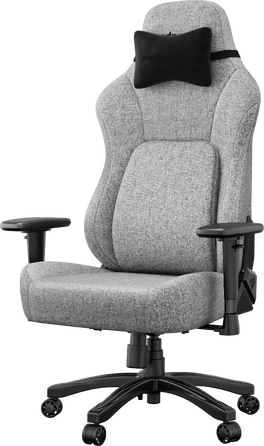 Крісло геймерське ігрове Anda Seat Phantom 4 L до 90 кг Gray Fabric (AD18YSD-72-G-F-G01)