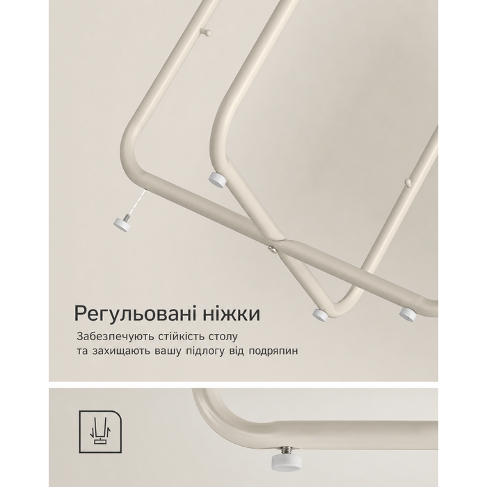 VASAGLE круглий приліжковий столик з кошиком із тканини, малий журнальний столик для вітальні чи спальні, сучасний нічний столик, колір натуральний бежево-кремовий