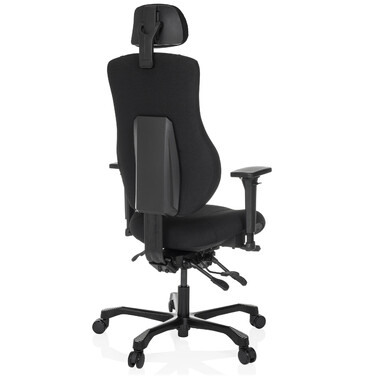 Офісне крісло / Крісло керівника 24 ГОДИНИ BASIC Тканина чорна hjh OFFICE