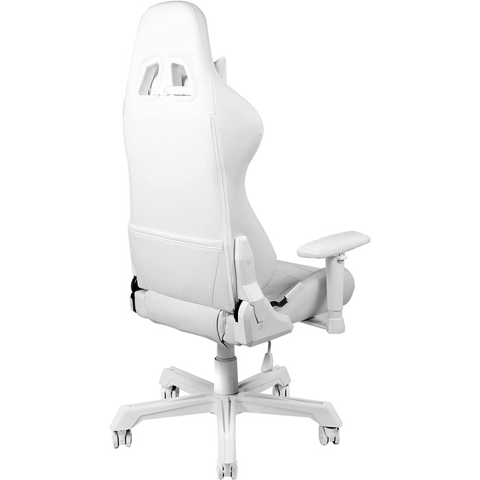 Ігрове крісло DELTACO GAMING PCH90 з RGB підсвіткою, ергономічне, екошкіра, подушки для попереку та шиї, рожеве