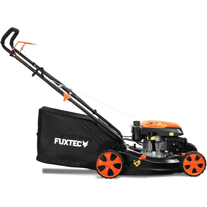 Бензокоса FUXTEC 3в1 FX-RM4646ECO: 3,5PS, 46 см, 50л кошик, мульчування, 25 кг
