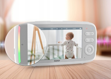 Електронна відеоняня Neno Vista: LCD-дисплей, камера з живим відео, нічний режим, поворотний механізм
