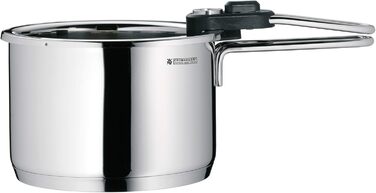 WMF Simmertopf з термометром 1,5 л, каструля для молока індукційна, водяна баня з знімною вставкою, нержавіюча сталь Cromargan