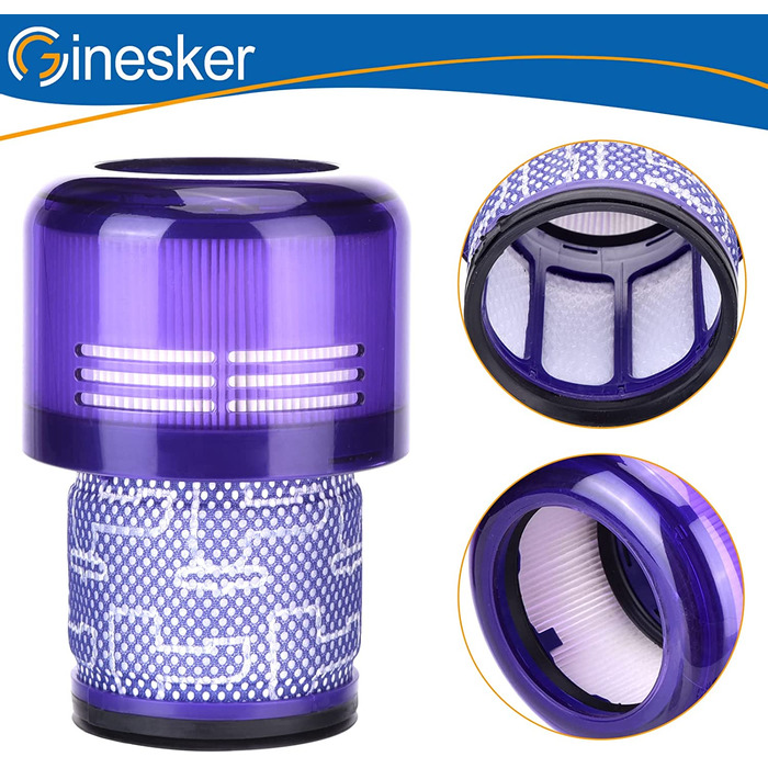 Фільтр для Dyson V11, 2 шт, змінний миючий фільтр для пилососа Dyson V11 SV14 Animal, Drehmomentantrieb, Komplett, заміна DY-970013-02 V11-2P