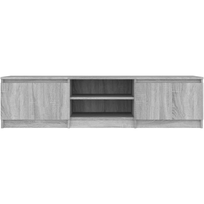 Тумба під телевізор vidaXL, сіра, ДСП, 140x40x35,5 см, сучасна ТВ-тумба, меблі для вітальні, низька тумба, шафа для телевізора, колір Sonoma