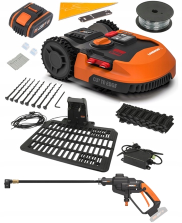 Робот-газонокосарка Worx Landroid L2000 WR155E для ділянок до 2000 м² з AI та функцією Cut to Edge