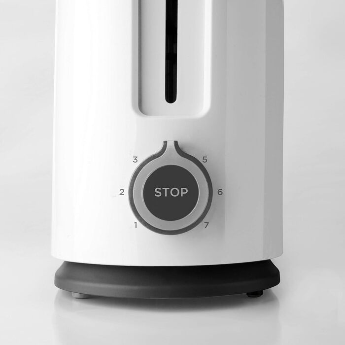 Тостер Black+Decker BXTO1001E, 1000 Вт, білий, з великим екстрадовгим слотом, 7 режимів підсмажування, функція High-Lift, зупинка, змотування кабелю