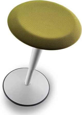 Ergonomічний стілець Sedus se:fit, регульований, зелено-сірий, пластик, гумова основа, висота 53-80 см, стілець для роботи стоячи