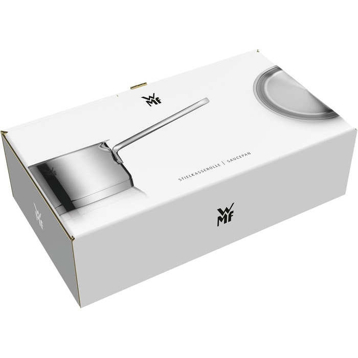 Каструля WMF Provence Plus 16 см зі скляною кришкою, 2 л, нержавіюча сталь Cromargan, для індукційних плит та духової шафи