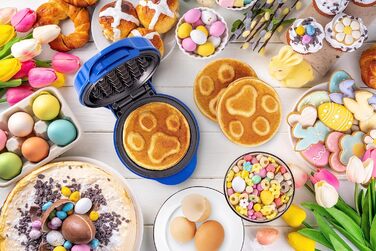 Міні-вафельниця Paw Patrol для дітей, Ø 10 см, синя, офіційна ліцензія, з індикатором випікання, для свят