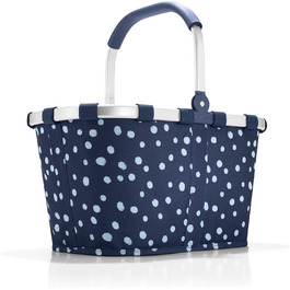Сумка-шопер Carrybag Spots Navy, темно-синя з принтом, для покупок