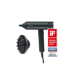 Іонізуючий фен для волосся Severin S-Style Speed Pro HT 0171 з BLDC-мотором, дифузором та концентратором, 2000 Вт, матовий чорний