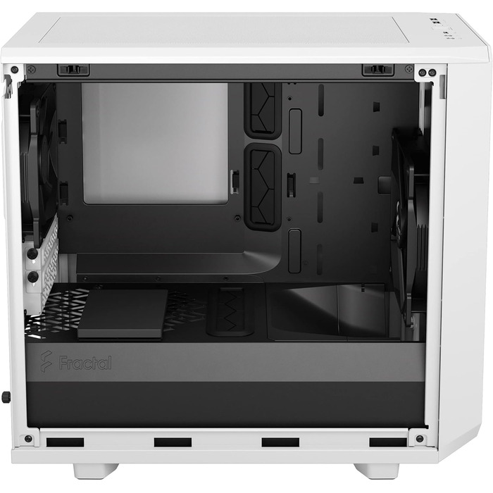 Корпус Fractal Design Meshify 2 Nano White TG Clear Tint, білий, скляна панель, компактний, для ігрових ПК