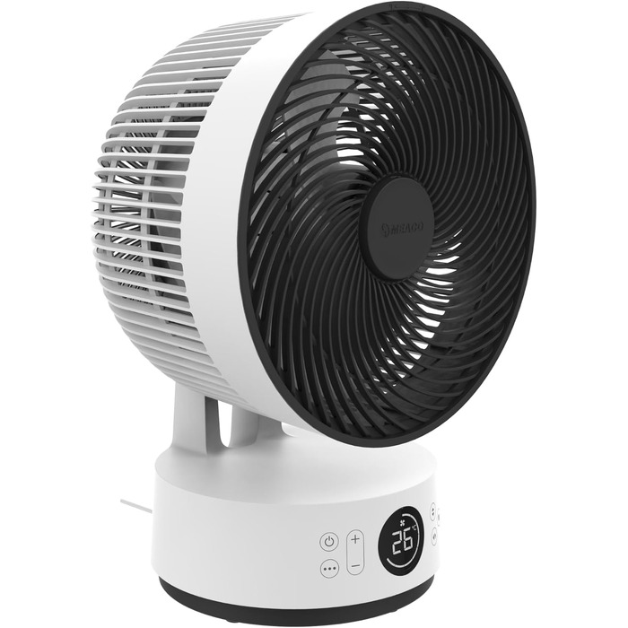 Вентилятор підлоговий MeacoFan Sefte® з пультом, 3D-коливанням та нічним режимом - тихий (25 дБ), висота регулюється, таймер, для спальні та вітальні, 3 роки гарантії