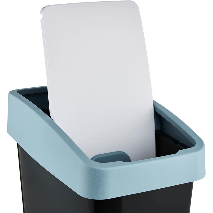 Сміттєвий бак keeeper Premium з фліп-кришкою Soft Touch 25 л, синій Nordic Blue