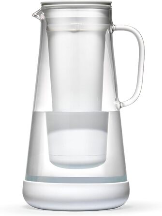 Фільтр для води LifeStraw Home: скляна кава з силіконовим дном, 1,6 л, Stormy Blue