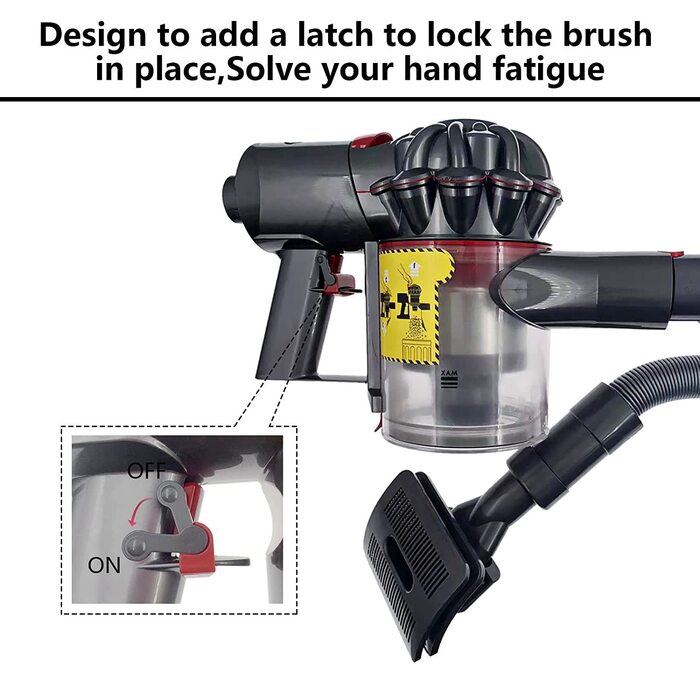 Щітка для вичісування шерсті тварин Groom URUN для пилососа Dyson з подовжувальним шлангом, фіксатором та адаптером для моделей V12 V11 V10 V8 V7