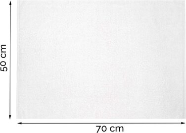 Набір рушників ZOLLNER 6 шт, 50x70 см, бавовна, білі
