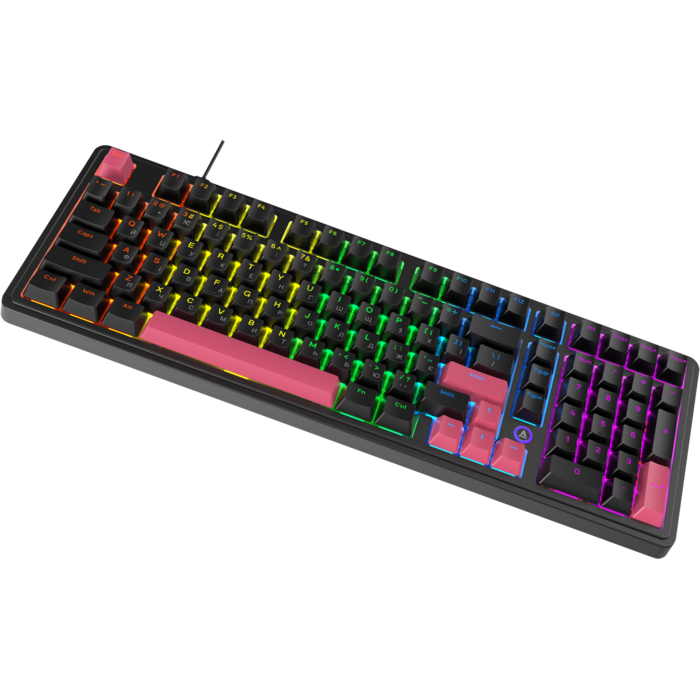 Дротова механічна клавіатура Ajazz AK980 Red switches Black Red (AK980-R-BR)