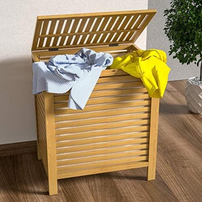 Душова полиця CASARIA з бамбука, навісна, 3 яруси, 3 гачки, 70x29x10 см, дерев'яний органайзер для ванної кімнати
