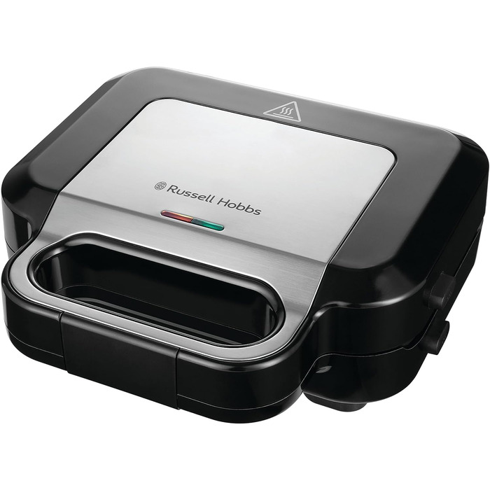 Мультифункціональний пристрій Russell Hobbs 3-в-1: сендвічниця, вафельниця, гриль Creations, антипригарне покриття, глибокі пластини, підходить для миття в посудомийці, BPA безпечний, модель 26810-56