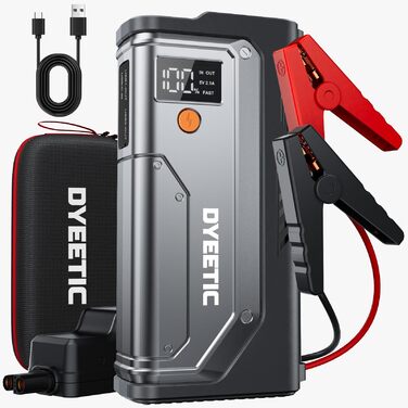 Powerbank Starthilfe 7000A: Автомобільний пусковий пристрій для 12V авто, бензин та дизель (до 12.0L), з LED ліхтариком та USB зарядкою
