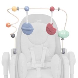 Стільчик для годування Chicco Polly Armonia 3 в 1, від народження до 40 кг, 9 положень по висоті, 3 положення спинки, регульована підніжка, компактне, з ігровим центром, сучасний дизайн