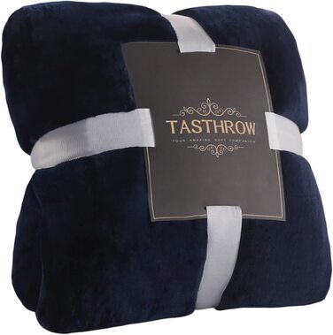 Плед TASTHROW з мікрофлісу, м'який і теплий, бірюзовий, 130x180 см – ковдра-покривало для дивану, софи, вітальні