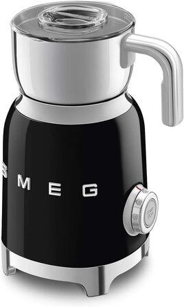 Smeg MFF01CREU Молокозбивач індукційний, 6 програм, 600 мл, чорний