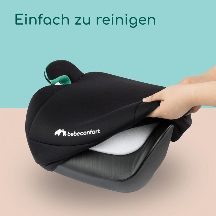 Дитяче автокрісло Bebeconfort Manga i-Safe Reboarder, 6–12 років, 125–150 см, компактне та легке, м'яка оббивка, чорне