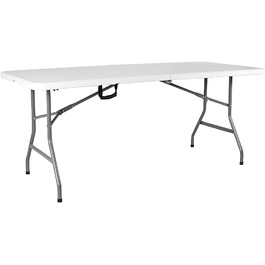 Складаний стіл Home Vida 1,5 м, міцний, для кемпінгу, банкету, весілля, саду, пікніка, універсальний, з ручкою, для дому та вулиці