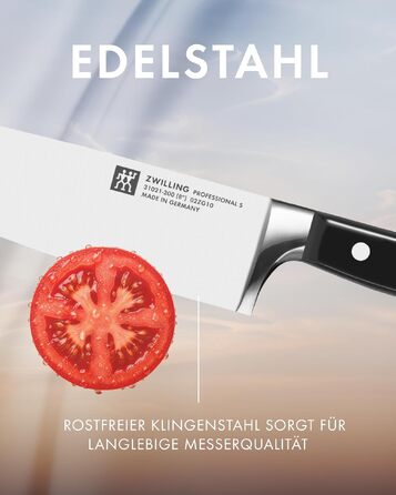 Набір кухонних ножів ZWILLING Professional S, 3 предмети (10 см, 16 см, 20 см), Made in Germany