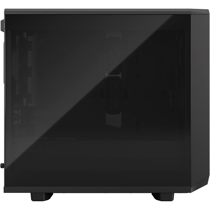 Корпус Fractal Design Meshify 2 Nano Black TG Dark Tint, скляна панель, чорний, компактний формат, для ігрового ПК